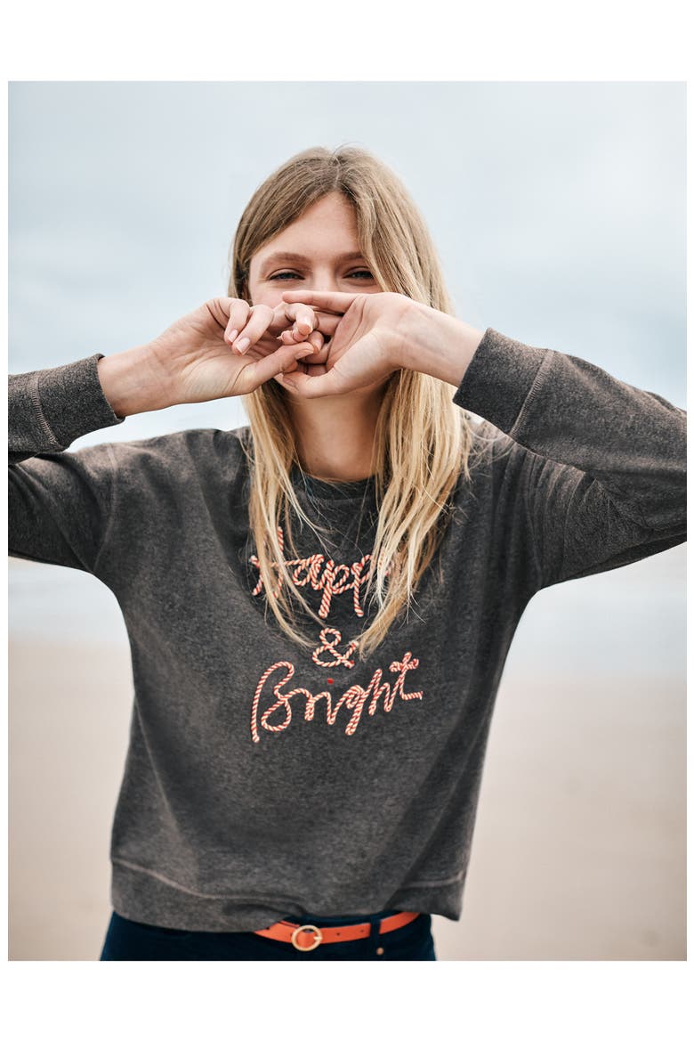 Arabella Drop Shoulder Sweatshirt, Alternate, color, HAPPY AND BRIGHT CORDING