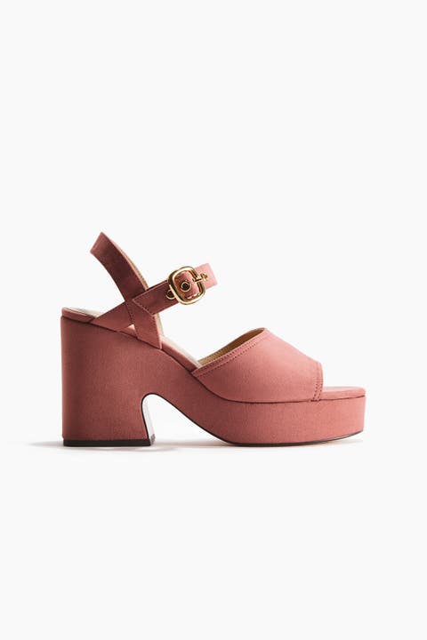 Block-heeled Platform Sandals