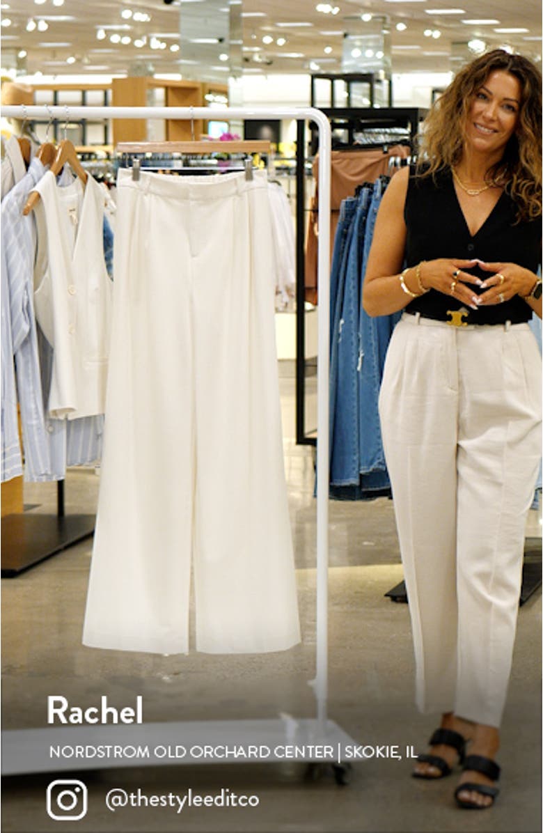 Relaxed Waist Wide Leg Trousers, sales video thumbnail