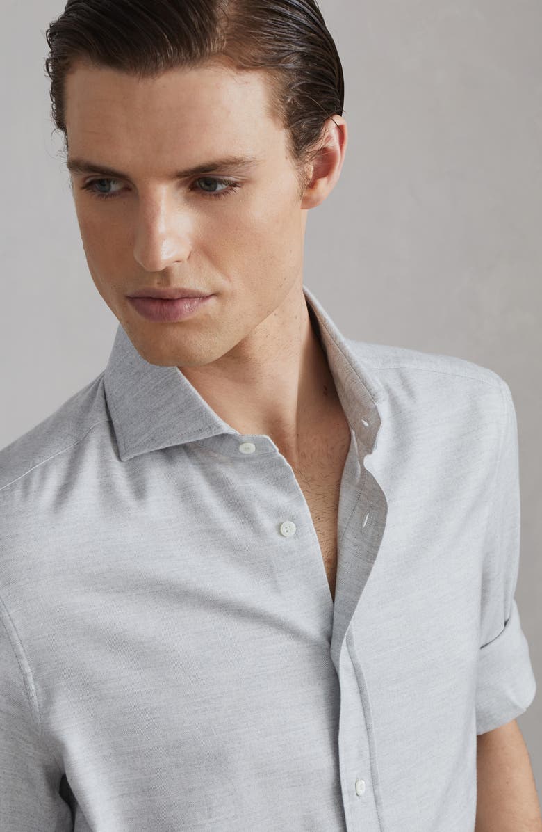 Brunello Cucinelli Flannel chevron shirt, Alternate, color, 