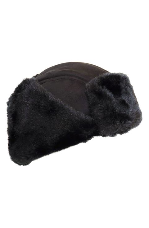 Faux Shearling Trooper Hat