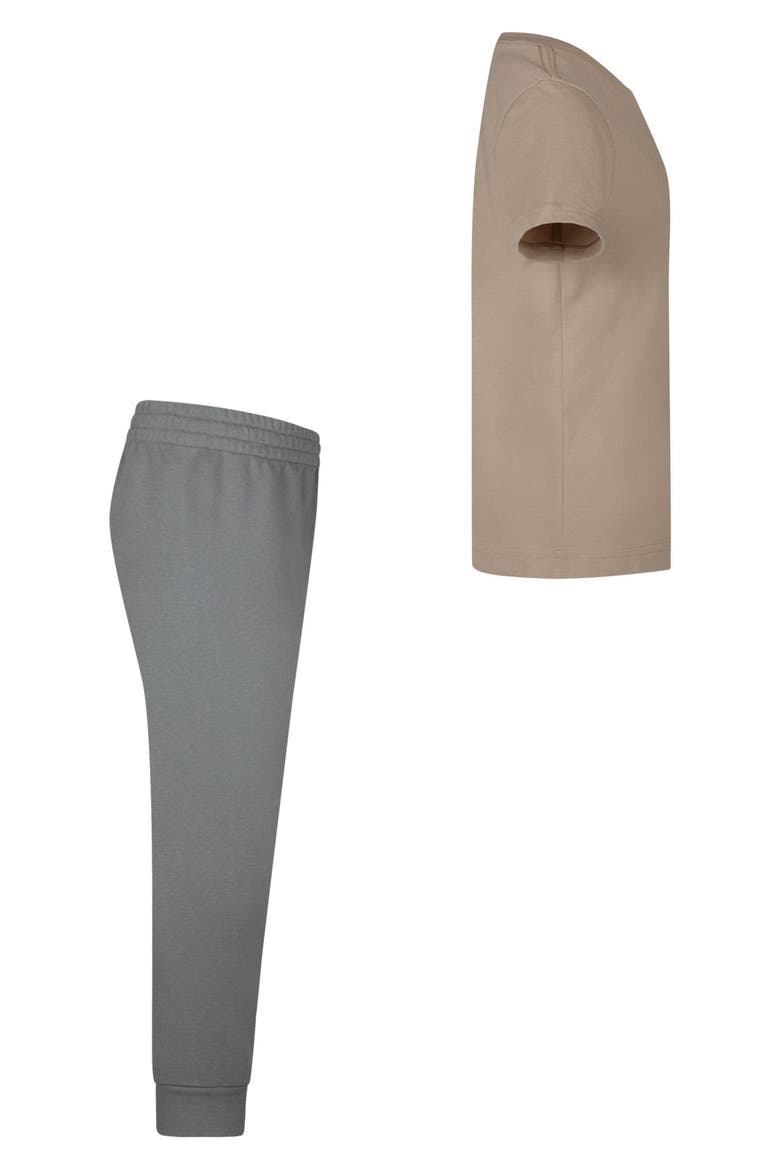 Kids' Futura T-Shirt & Pants Set, Alternate, color, DARK STUCCO