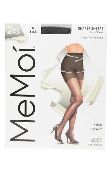 MeMoi Satin Sheer Shaper Opaque Tights