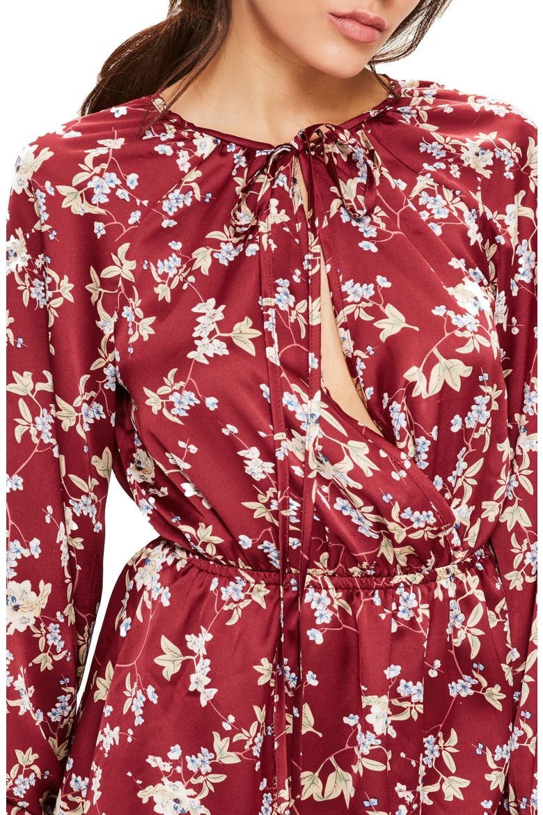 Wrap Dress, Alternate, color, BURGUNDY