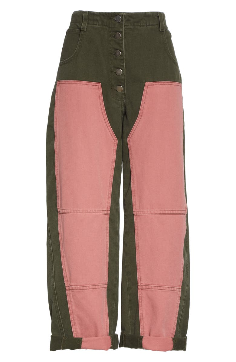 Rachel Comey Handy Colorblock Crop Pants, Alternate, color,