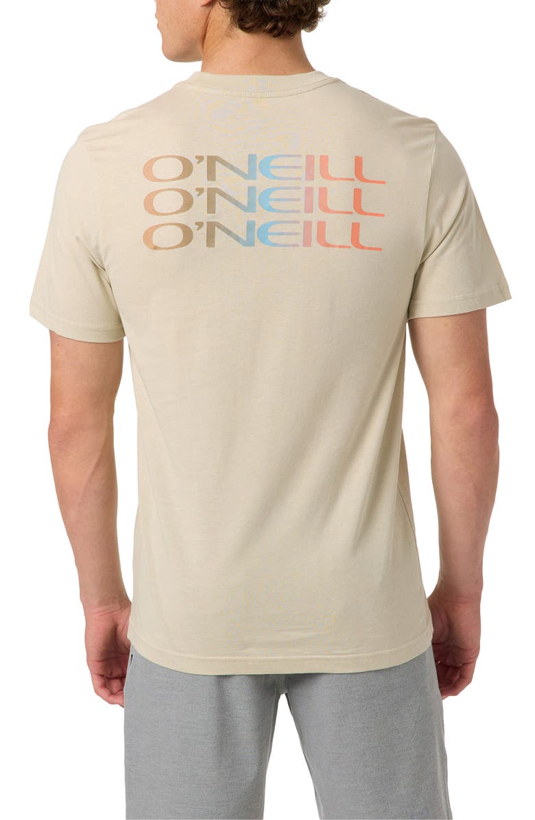 O'Neill Classic Fit Triple Stack Graphic T-Shirt, Alternate, color, Light Khaki