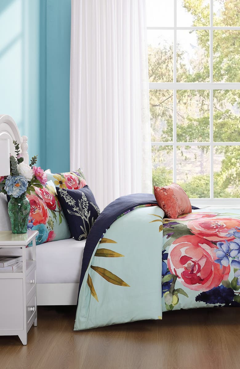 Bebejan Aqua Fiesta Reversible 5-Piece Comforter Set, Alternate, color, Blue