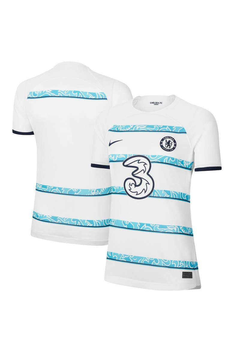 Women's Nike White Chelsea 2022/23 Away Breathe Stadium Blank Replica Jersey, Main, color, White