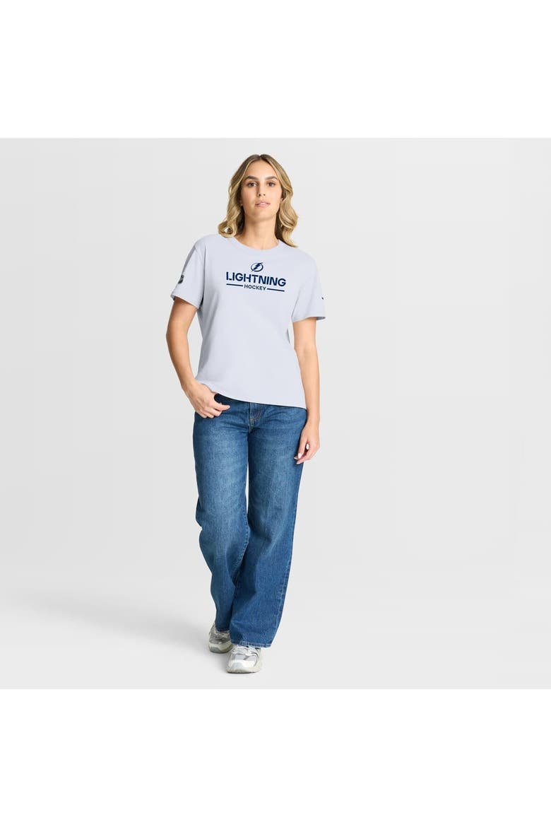 Women's Fanatics White Tampa Bay Lightning Authentic Pro Primary T-Shirt, Alternate, color, White