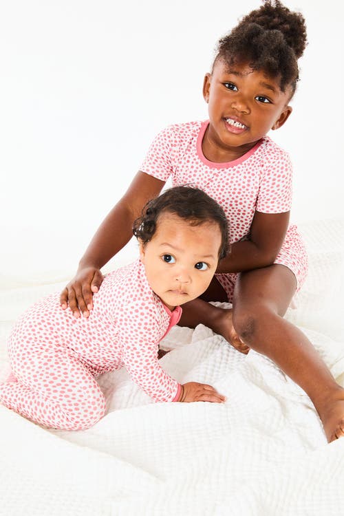 Clover Baby & Kids Soft & Stretchy Zipper Footie In Pink