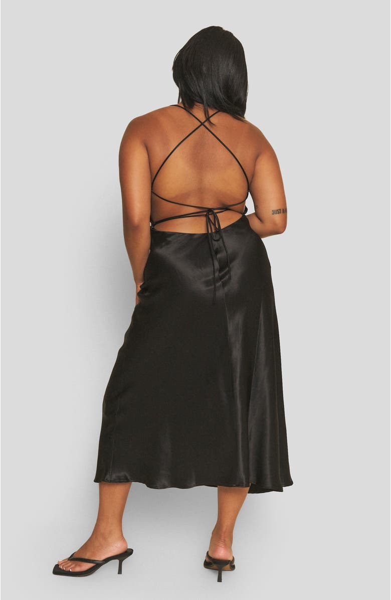 Whimsy + Row Camille Dress, Alternate, color, Black