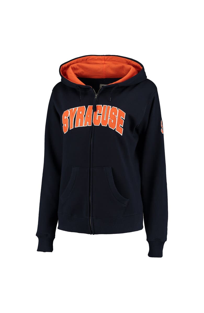 COLOSSEUM Women's Stadium Athletic Navy Syracuse Orange Arched Name Full-Zip Hoodie, Alternate, color, Navy