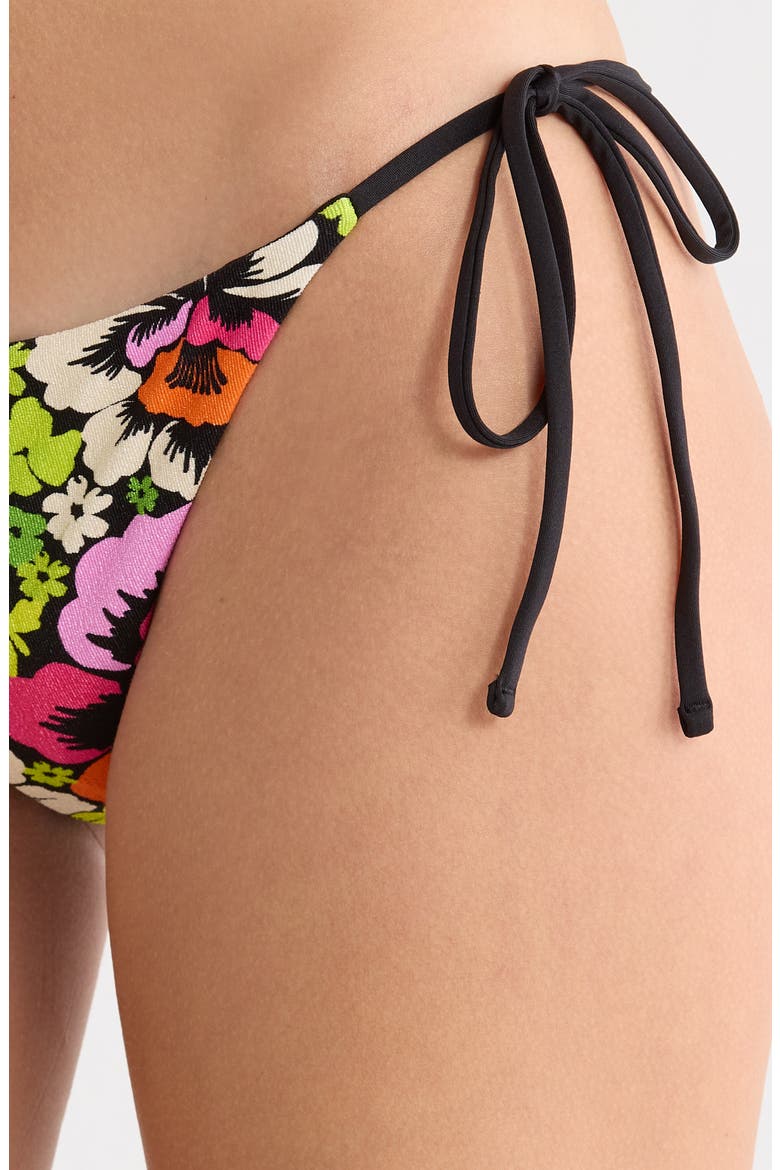 Blooming Side Tie Reversible Bikini Bottoms, Alternate, color, BLOOM
