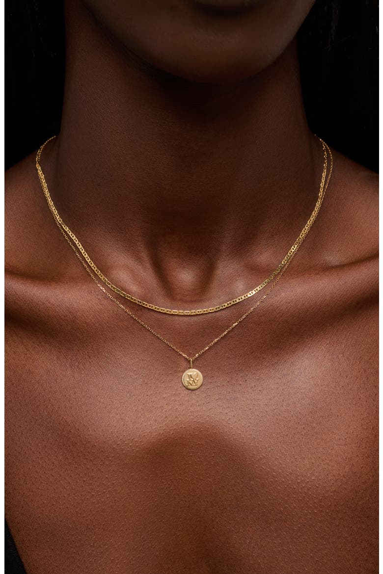 Solid Yellow Gold - NYC Charm Necklace, Alternate, color, Gold