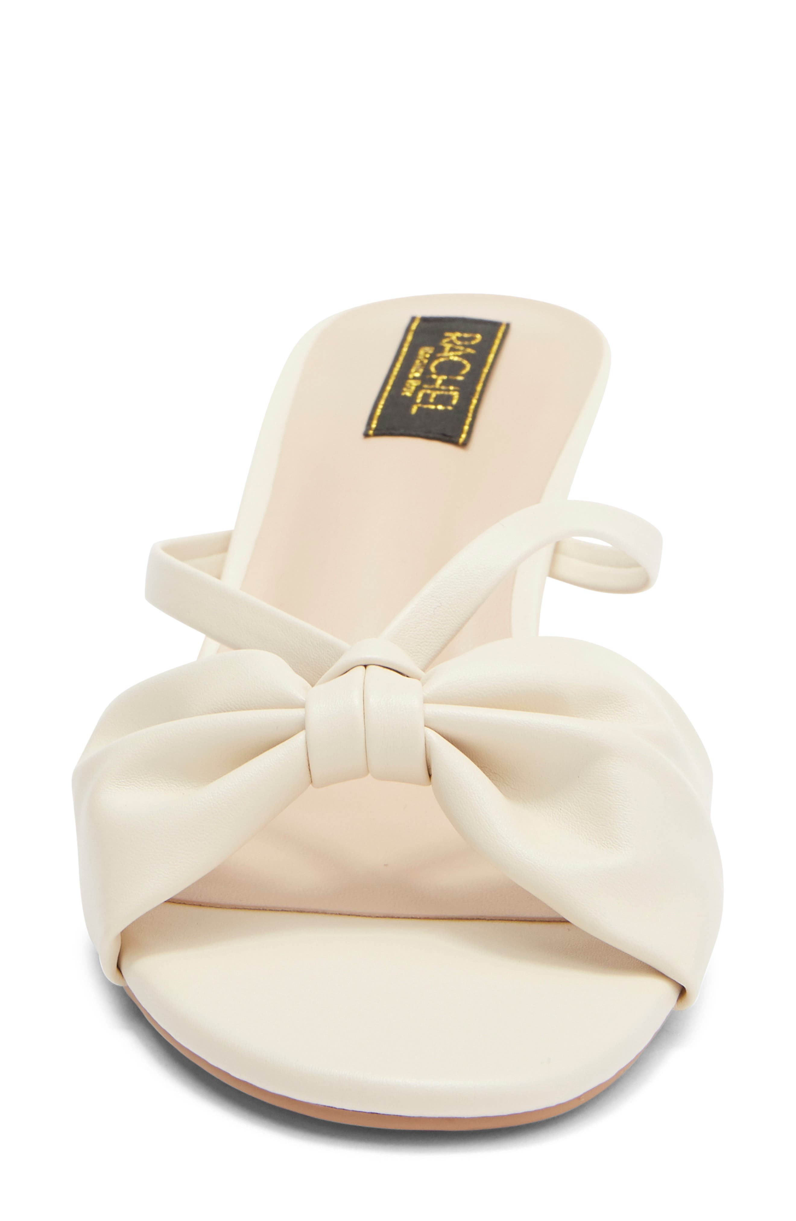 Jane Bow Slide Sandal, Alternate, color, NATURAL