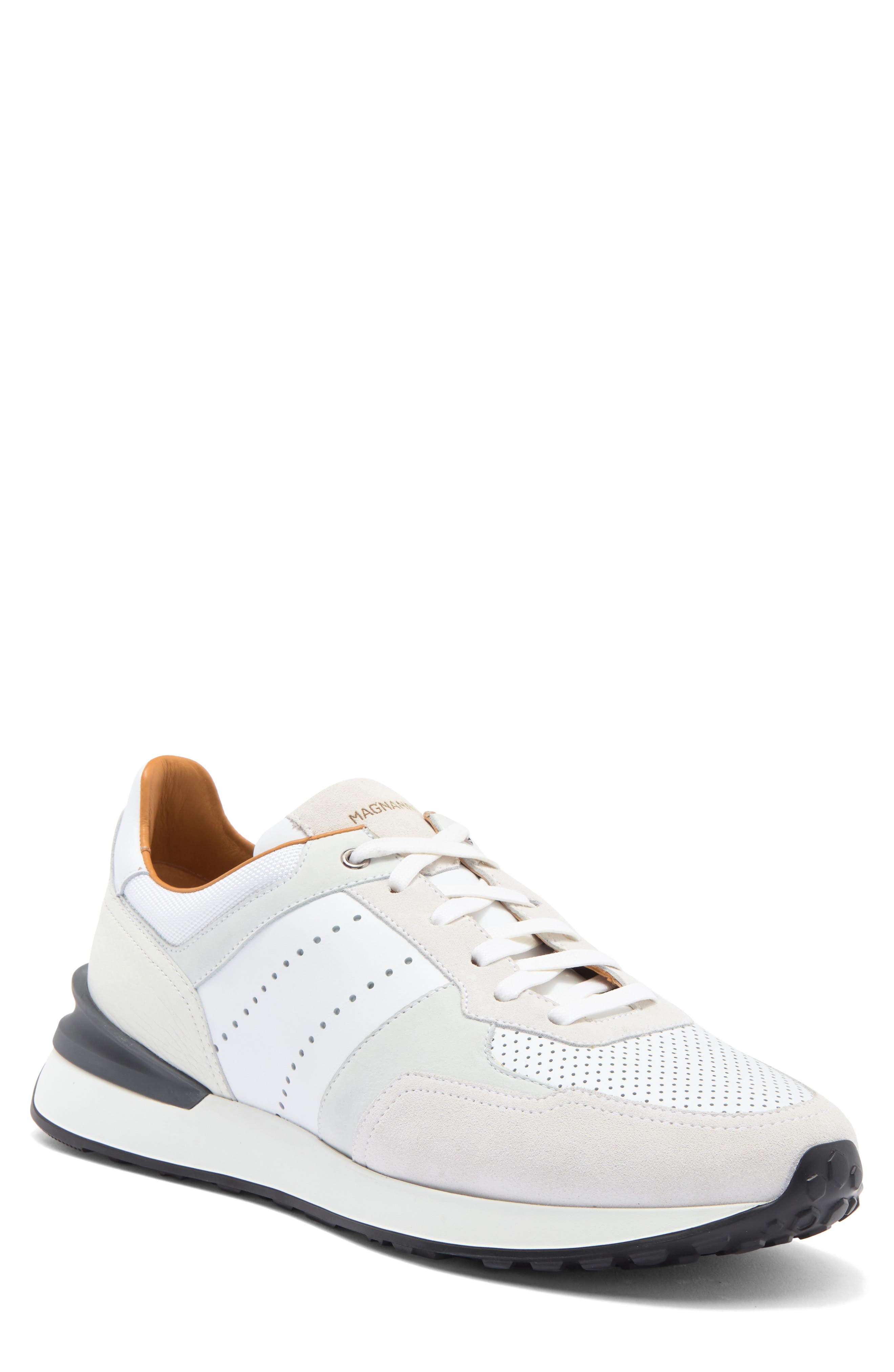 Magnanni Perforated Low Top Sneaker, Main, color, 