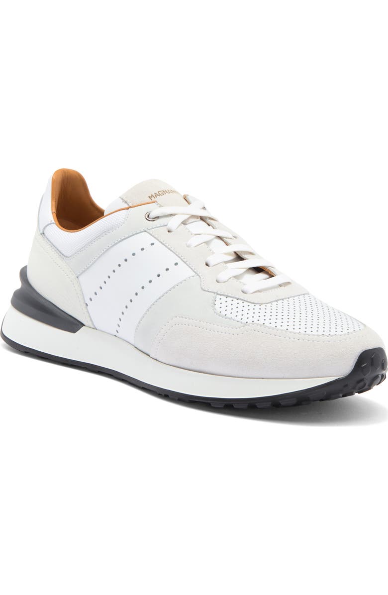 Magnanni Perforated Low Top Sneaker, Main, color,