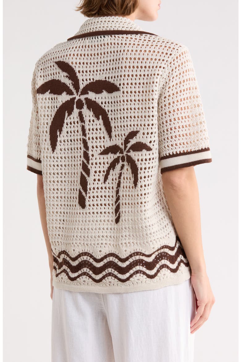 Collared Button Front Shirt, Alternate, color, BEIGE GRAO