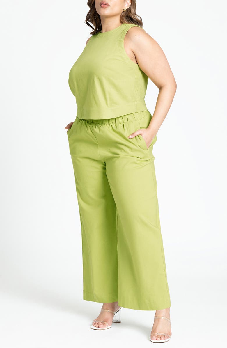 ELOQUII Wide Leg Pull-On Pants, Alternate, color,