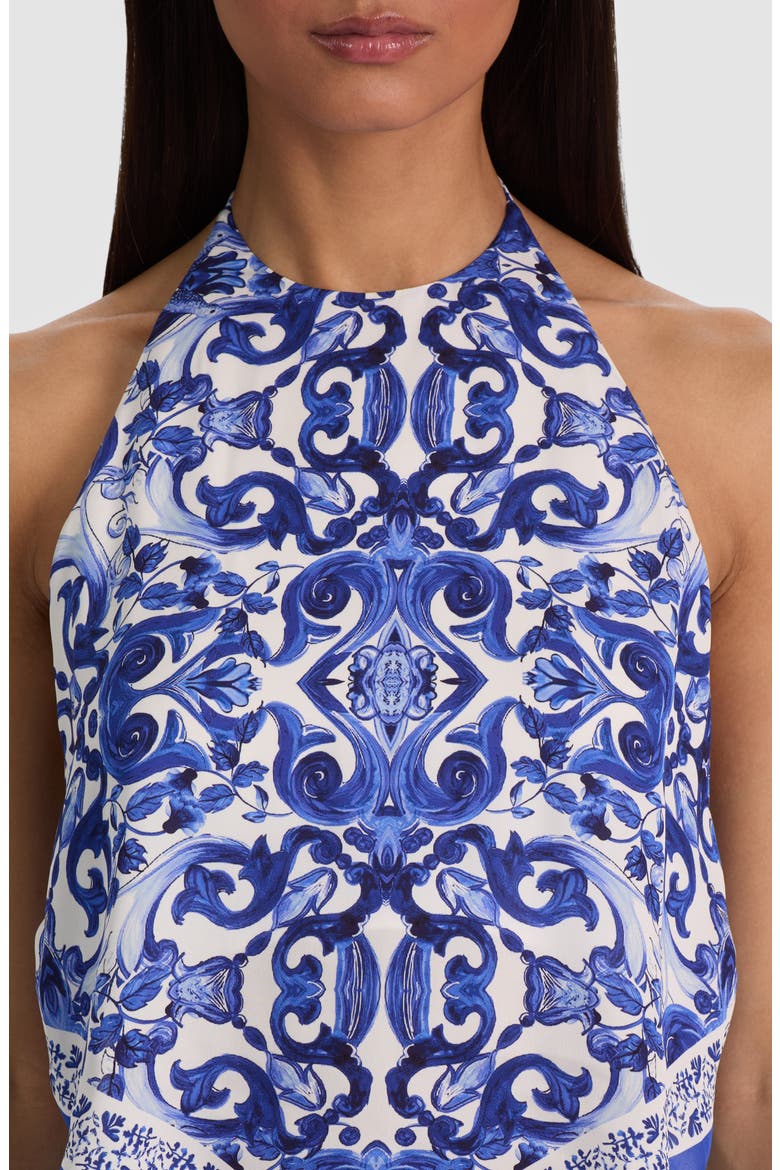 Frenchie Handkerchief Halter Top, Alternate, color, SOLSTICE