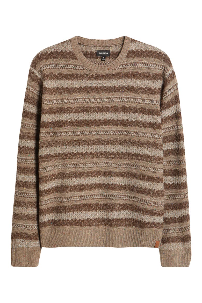 Midnight Stripe Crewneck Sweater, Alternate, color, MULTI NEUTRAL STRIPE