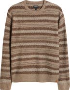 Brixton Midnight Stripe Crewneck Sweater