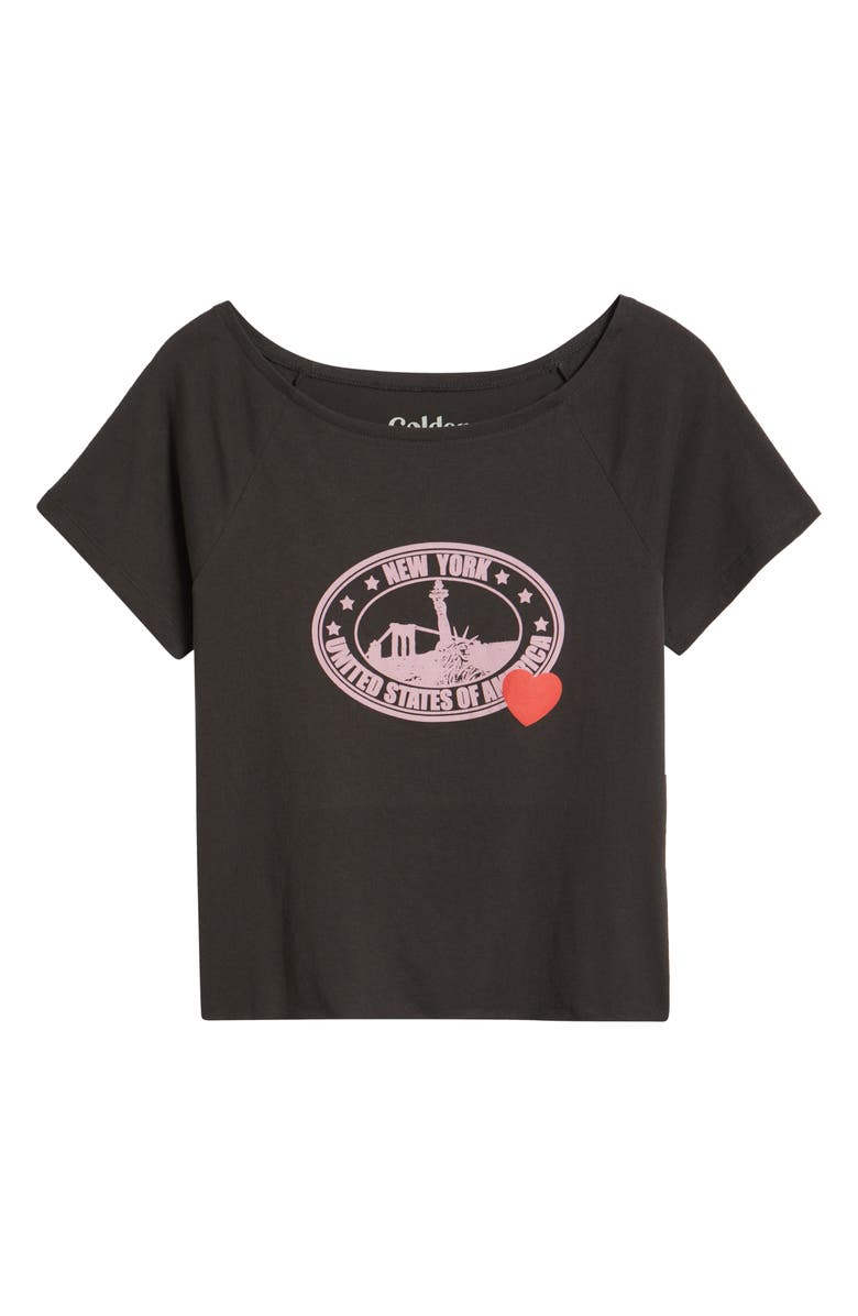 GOLDEN HOUR New York Cotton Graphic T-Shirt, Alternate, color, Pirate Black