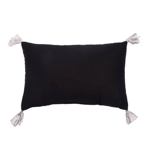 C & F Home C&f Home "boo! Freak Out!" Flyi Ghosts Halloween Accent Pillow 13" X 20" W/ White Tassels In Black