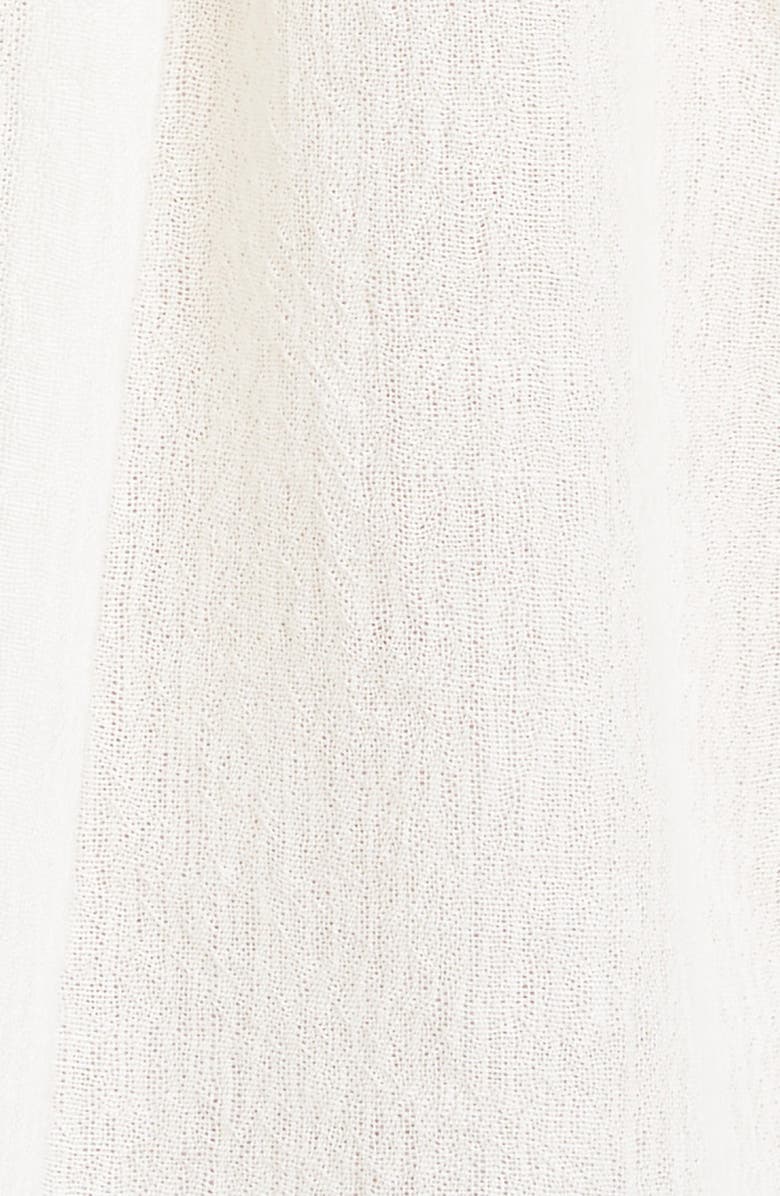 Chloé Gathered Wool Gauze Blouse, Alternate, color, 