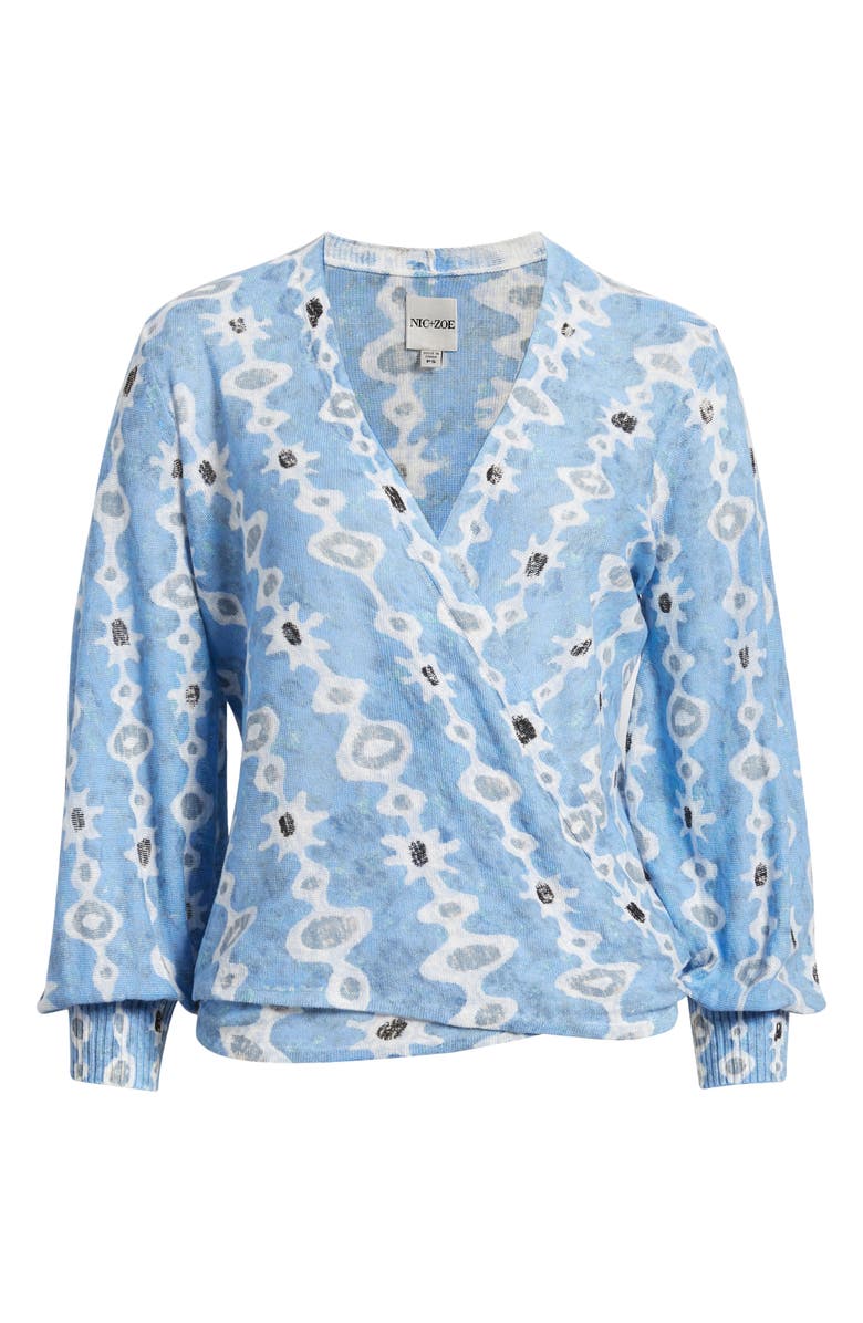 NIC+ZOE Falling Jewels 4-Way Convertible Linen Blend Cardigan, Alternate, color, 