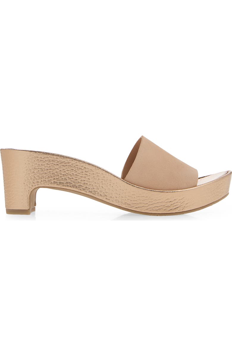 Pedro Garcia Diedra Leather Wedge Slide Sandal, Alternate, color, Plume Castoro-Rose Gold Cervo