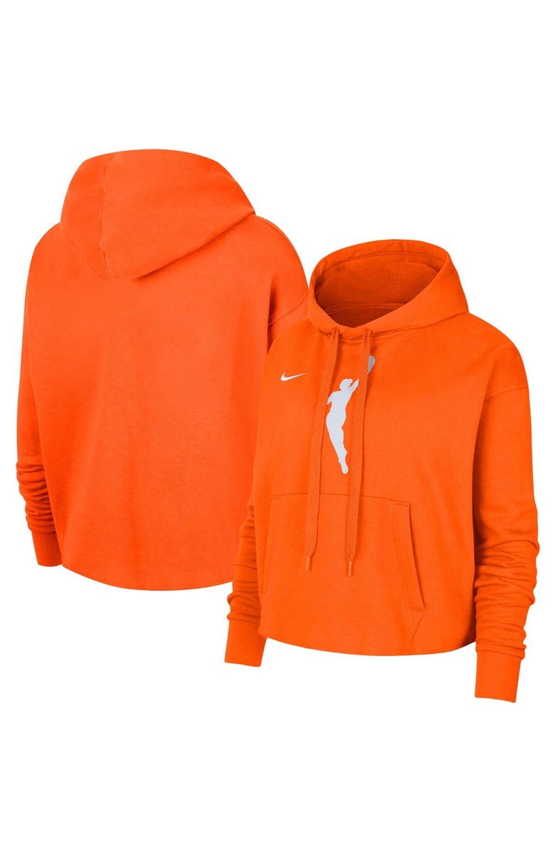 Nike Women's Nike Orange WNBA Logowoman Team 13 Cropped Pullover Hoodie, Alternate, color,