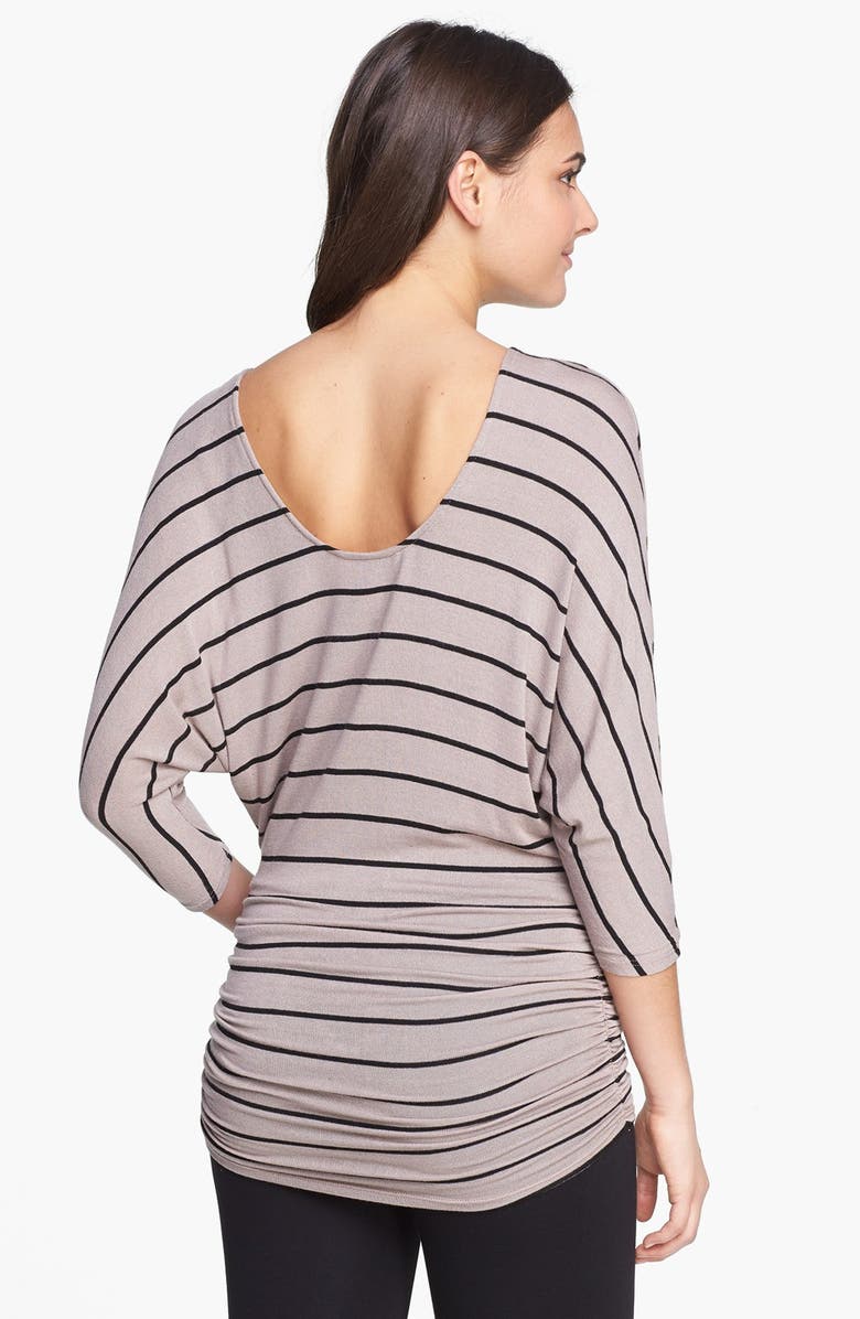 Halogen<sup>®</sup> Faux Leather & Ponte Pants, Alternate, color, 