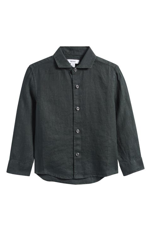 Kids' Linen Button-Up Shirt (Toddler, Little Kid & Big Kid)