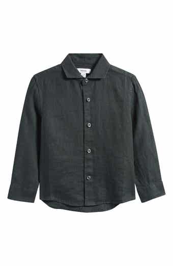 Reiss Kids' Linen Button-Up Shirt