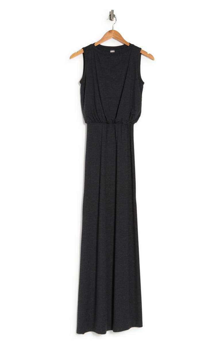 GO COUTURE Sleeveless Maxi Dress, Alternate, color, Charcoal