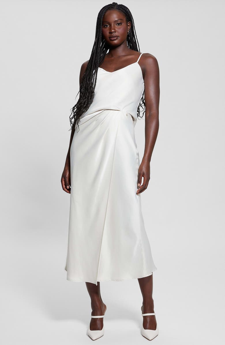 GUESS Anastasia Satin Camisole, Alternate, color, Cream White Multi