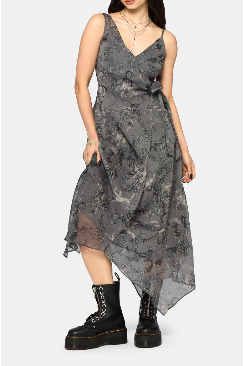Merunicorn Enchanted Forest Midaxi Dress, Alternate, color, Grey