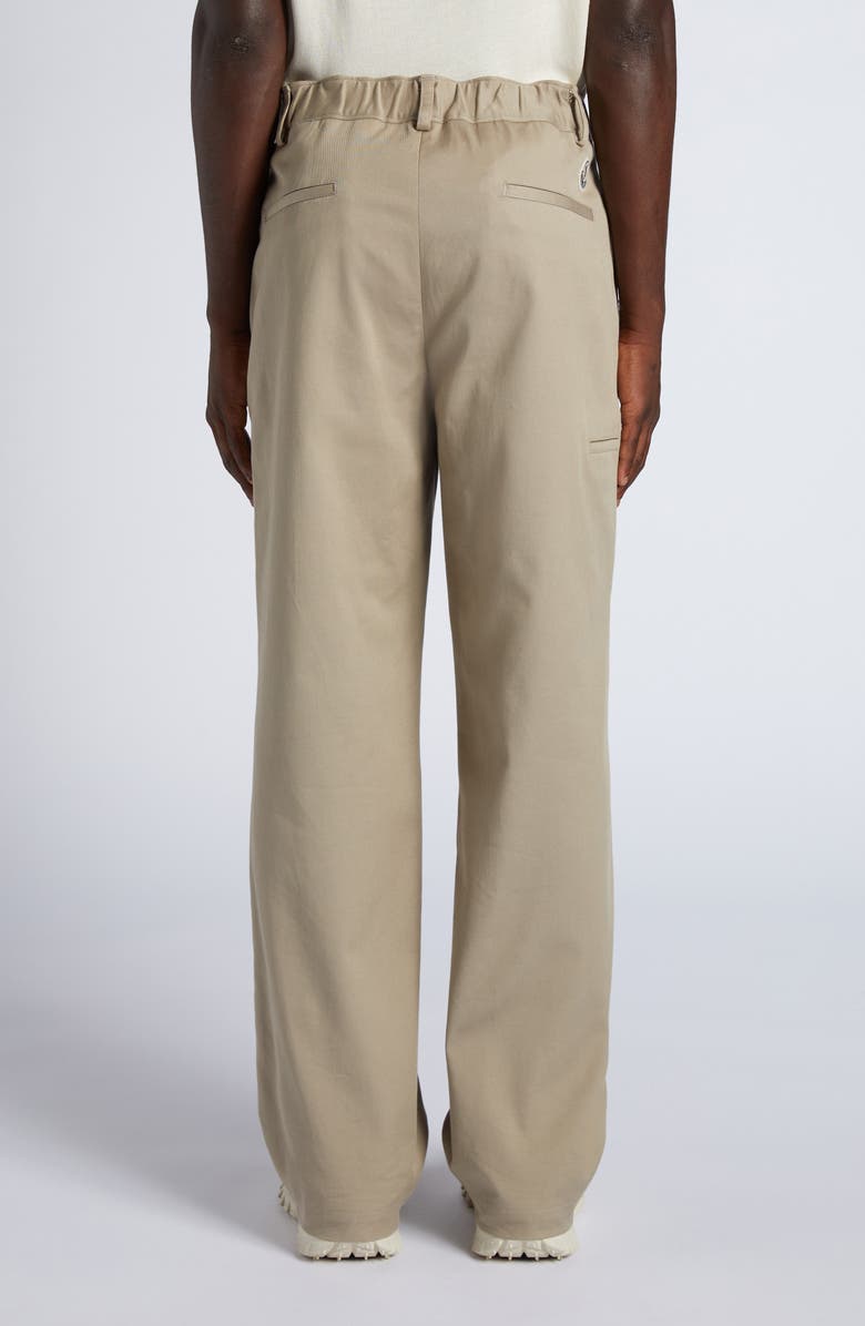 Moncler Cotton Stretch Twill Pants, Alternate, color, Sand Beige