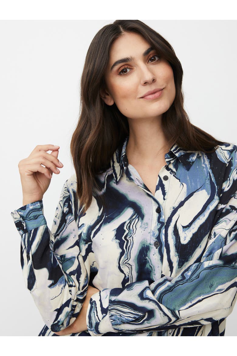 MaImanja Long Sleeve Collared Shirt, Alternate, color, WISTERIA