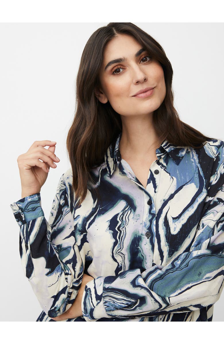 Masai Copenhagen MaImanja Long Sleeve Collared Shirt, Alternate, color, Wisteria