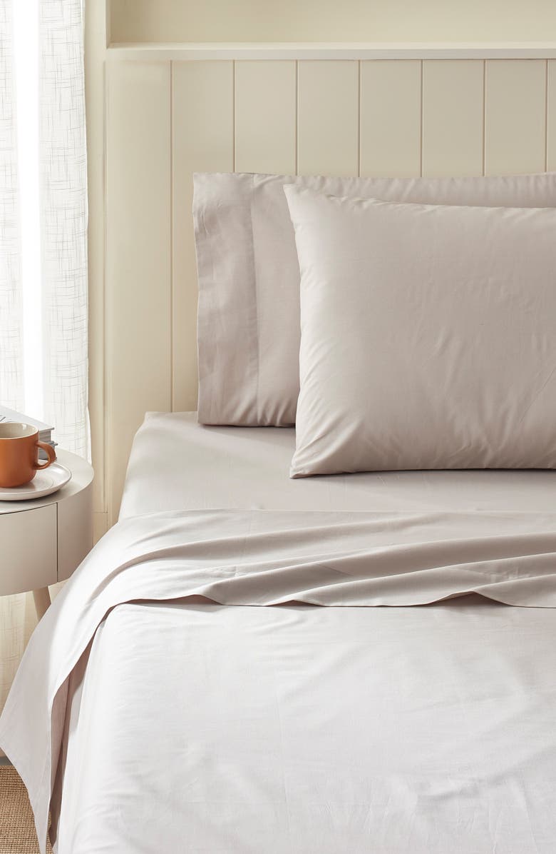 Splendid Home Decor Porto Cotton Percale Sheet Set, Alternate, color, 