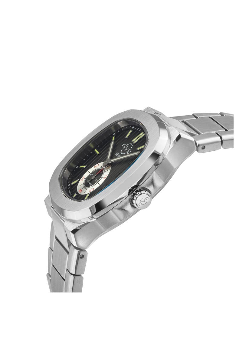 Potente Automatic Stainless Steel Bracelet Watch, 40mm, Alternate, color, SILVER