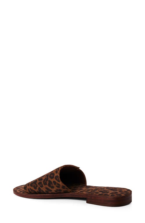 Free People Verona Slide Sandal In Chestnut Leopard