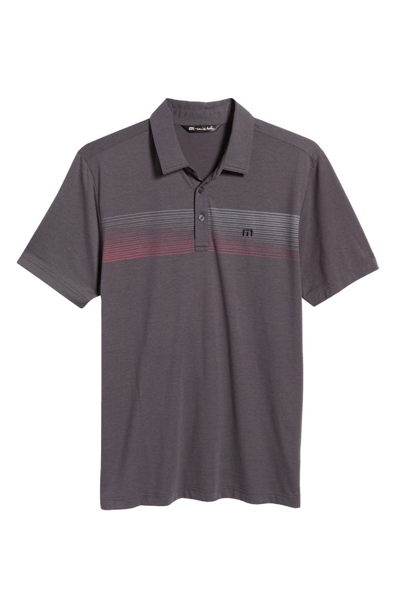 TravisMathew Jungle Expedition Stretch Polo Shirt, Alternate, color, Heather Forged Iron