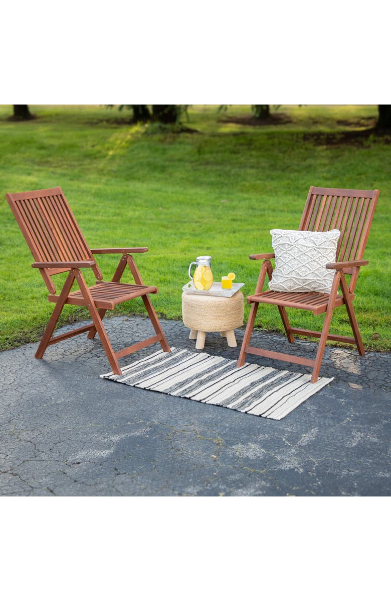 Northlight 3.5' x 2.25' Cream and Black Twisted Textured Handloom Woven Outdoor Throw Rug, Alternate, color, Blue