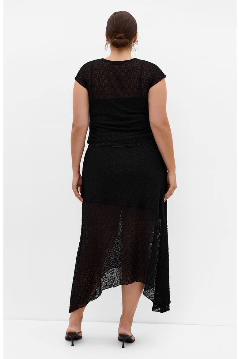 Brie Lace Knit Top, Alternate, color, BLACK