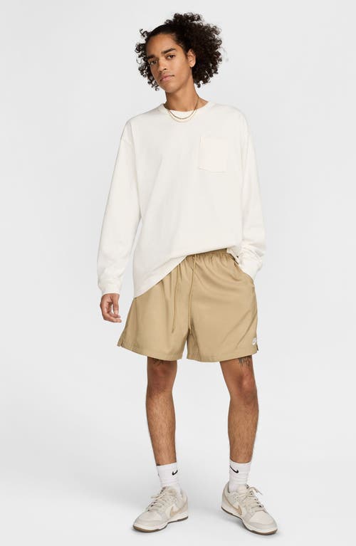 Nike Club Woven Flow Shorts In Brown
