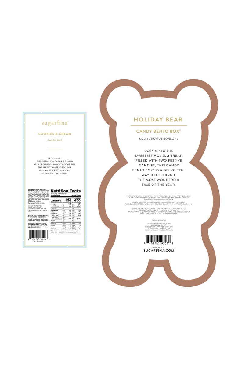 sugarfina Love You Bear-Y Much Candy Bento Box & Candy Bar Bundle, Alternate, color,