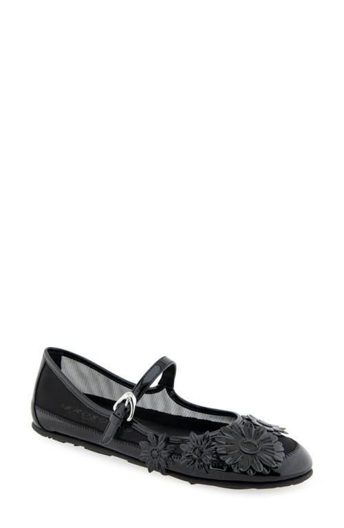 Aerosoles Petal Mary Jane Mesh Flat In Black Mesh Fabric